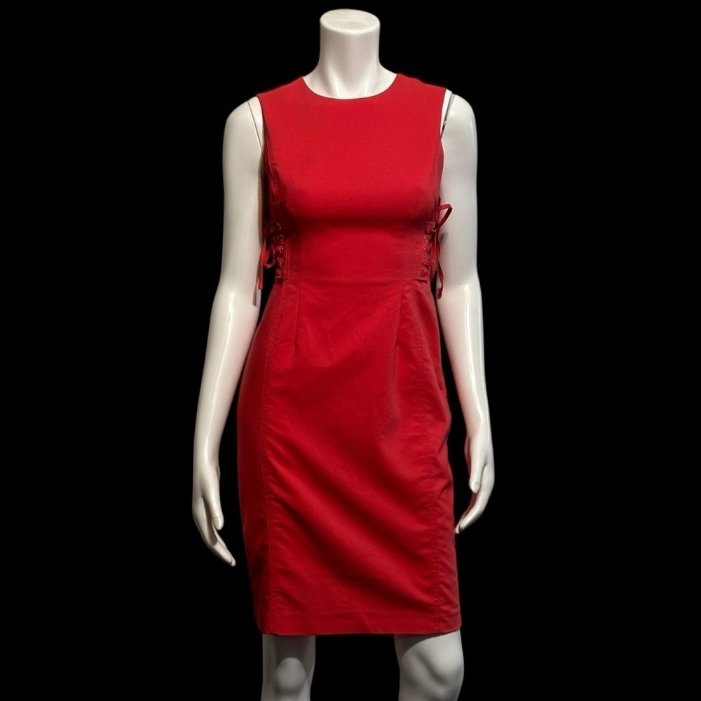 Calvin Klein Womens Pink
Sleeveless Side Lace-Up
Corset Sheath Dress Size 2